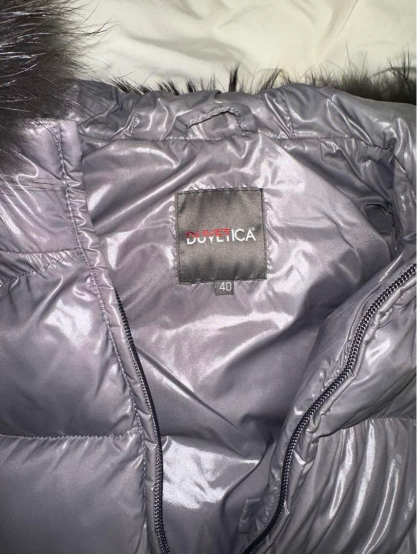 DUVETICA デュべチカ ダウンベスト リアルファー グレー レアカラー