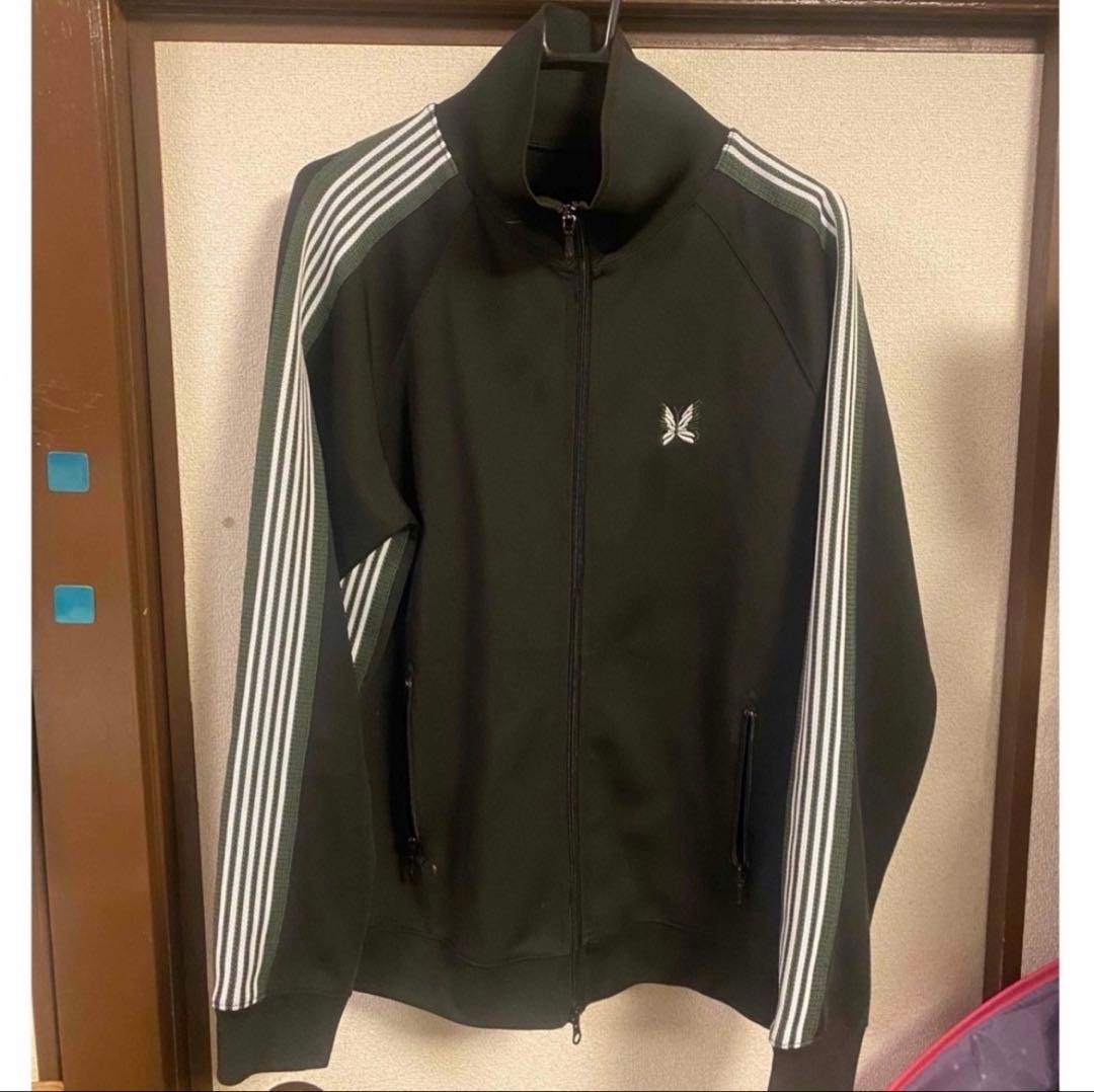 【並行輸入品？】Needles トラックジャケット L ブラック グリーン