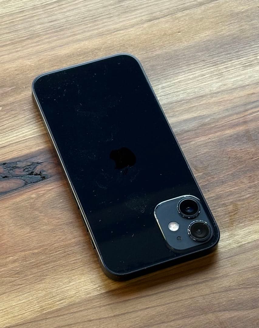 iPhone12 mini 128GB 黒 SIMフリー 動作OKレンズ小傷