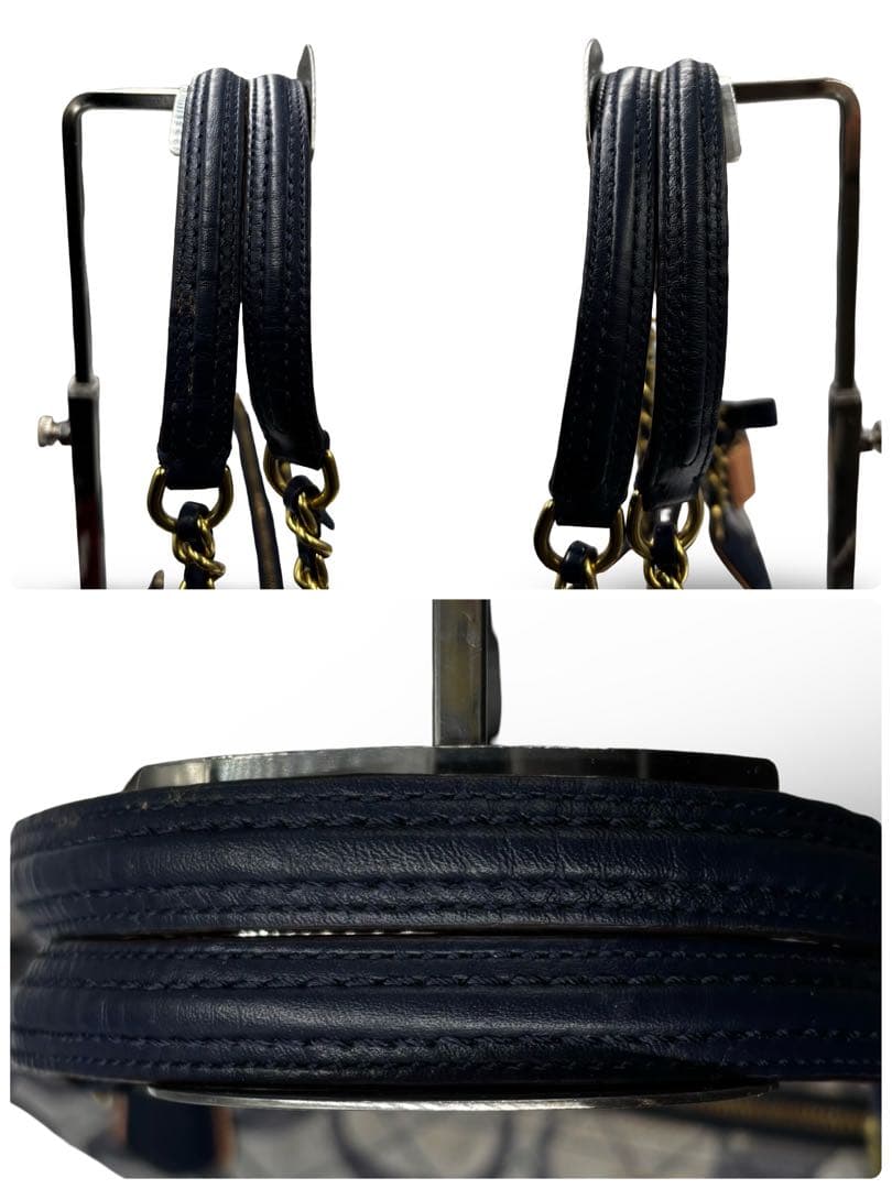 【良品】コーチ　トートバッグ　シグネチャー　キルティング　肩掛け　チャームレザー