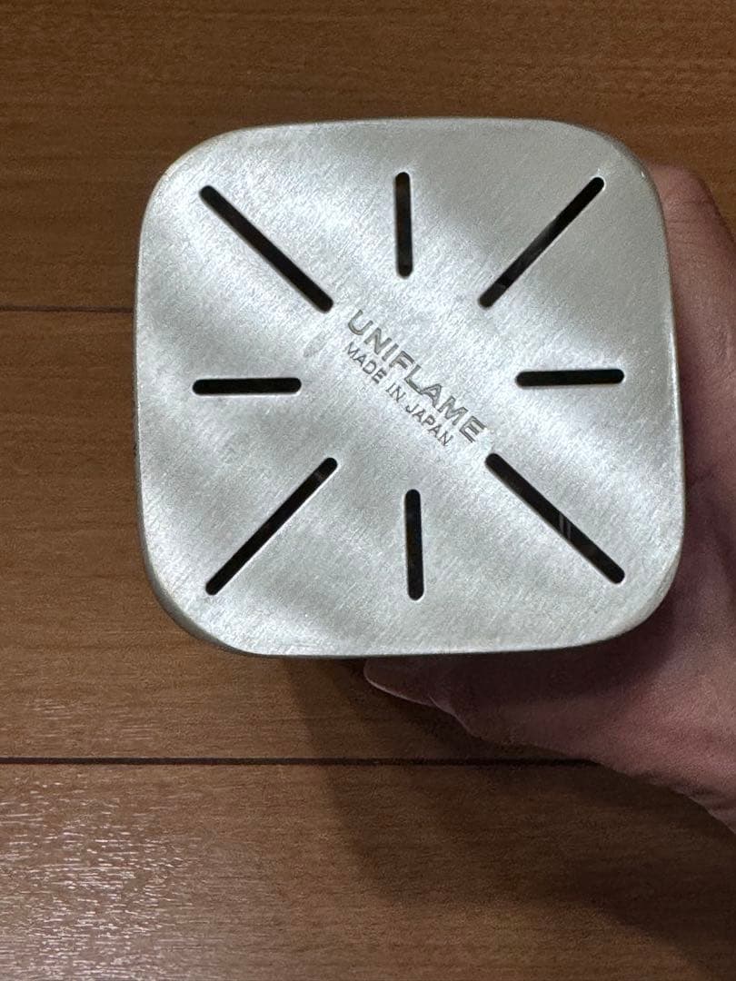 ユニフレーム　カトラリー　ケースセット　４人分廃盤品　四角ケース　スクエアケース