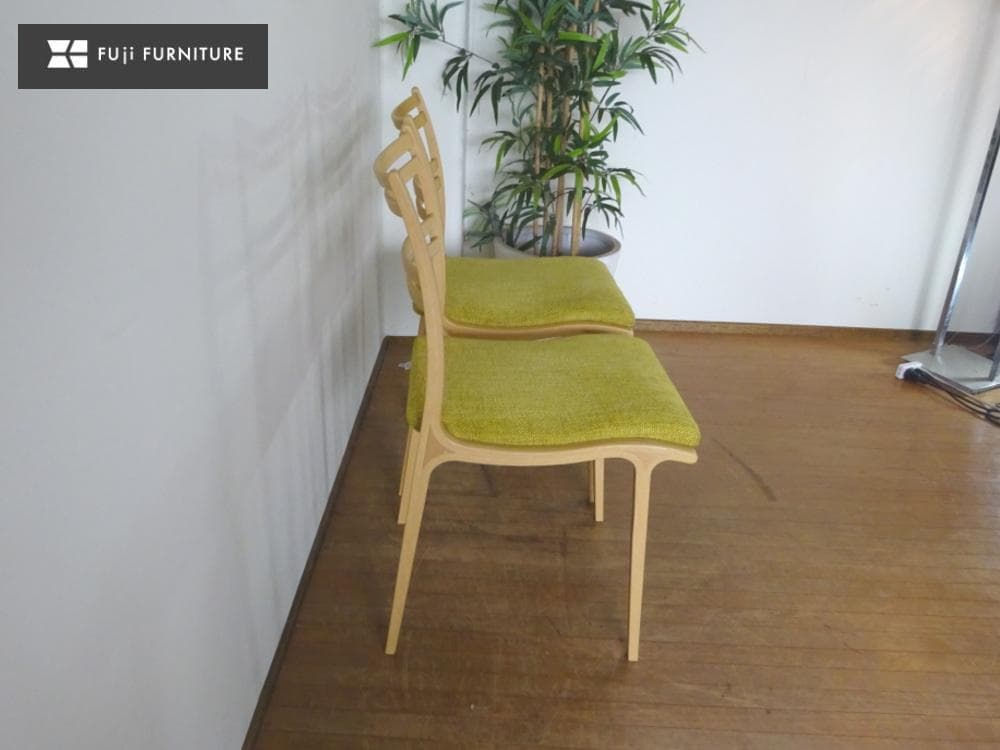 akiko　富士ファニチャー　Calm/カーム　軽量　曲げ木　2脚セット