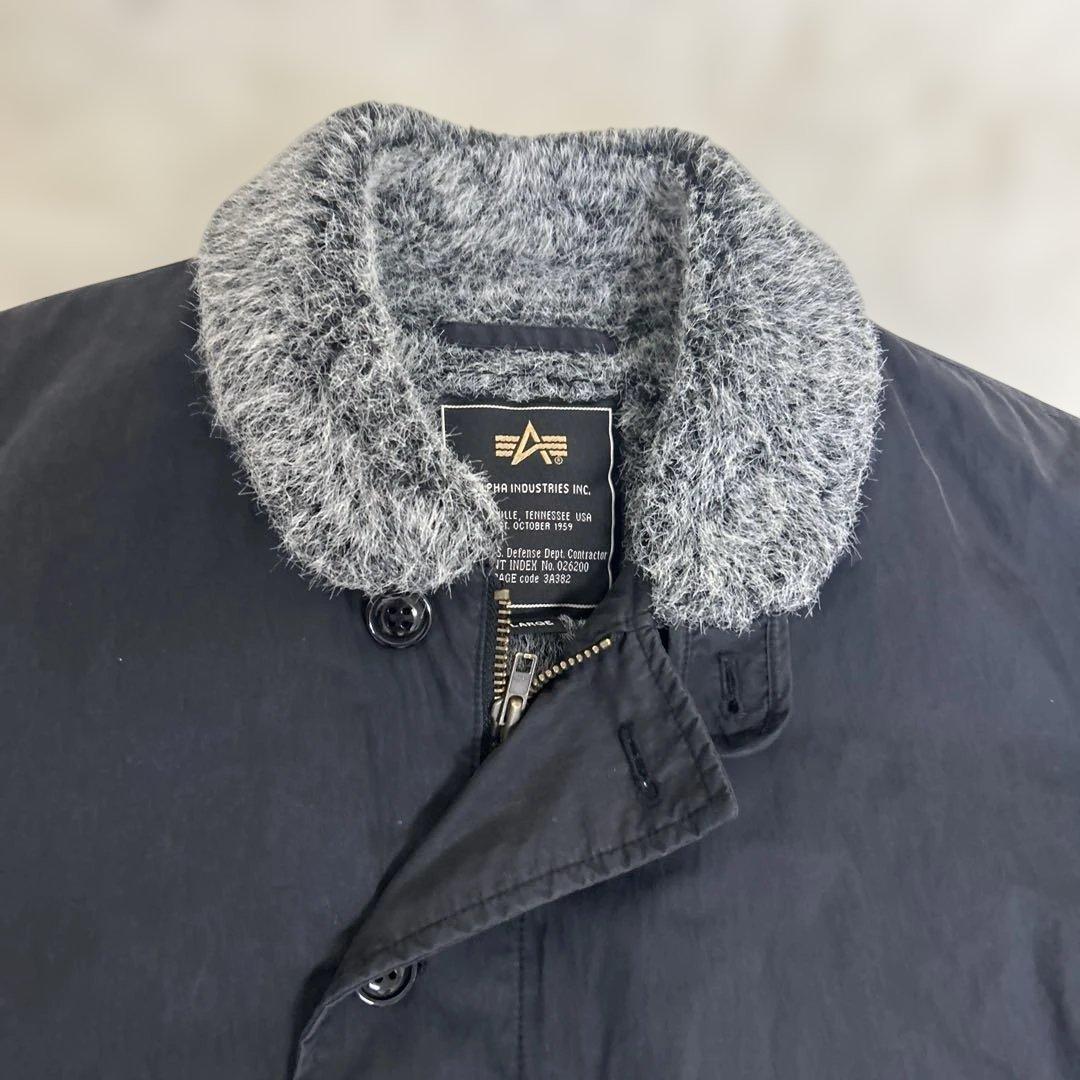 【美品】希少デザイン　アルファ N-1 Deck デッキ ジャケット 黒 L