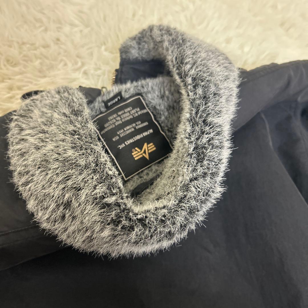 【美品】希少デザイン　アルファ N-1 Deck デッキ ジャケット 黒 L