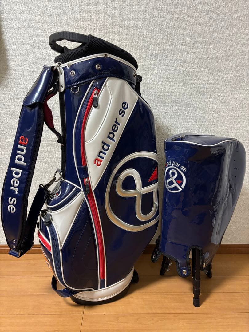 アンパスィ and per se スタンドキャディバッグ 限定品 ユニセックス