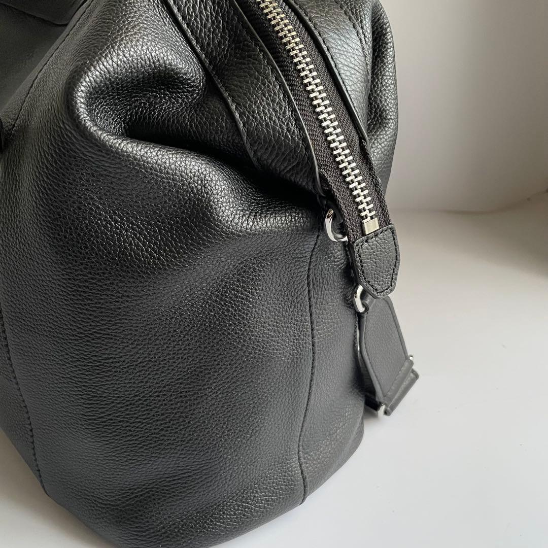 ✨️未使用級✨　Cole Haan ショルダーバッグ　レザー　黒　ボストン