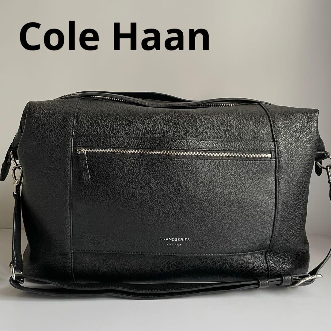 ✨️未使用級✨　Cole Haan ショルダーバッグ　レザー　黒　ボストン