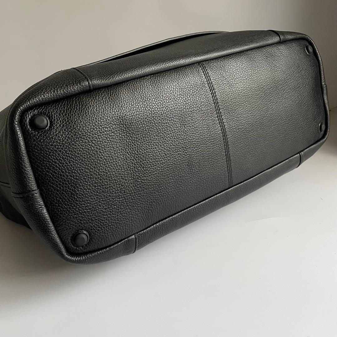 ✨️未使用級✨　Cole Haan ショルダーバッグ　レザー　黒　ボストン