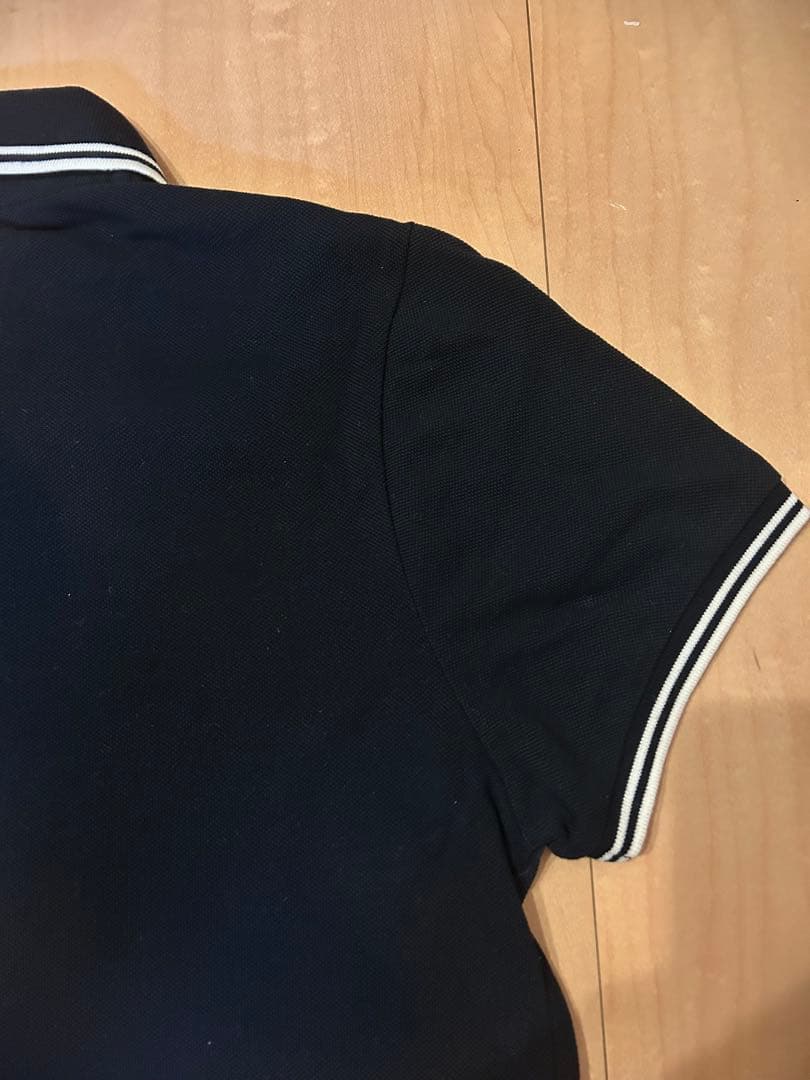 あーのるど　ネイビー ストライプ襟 ポロシャツ