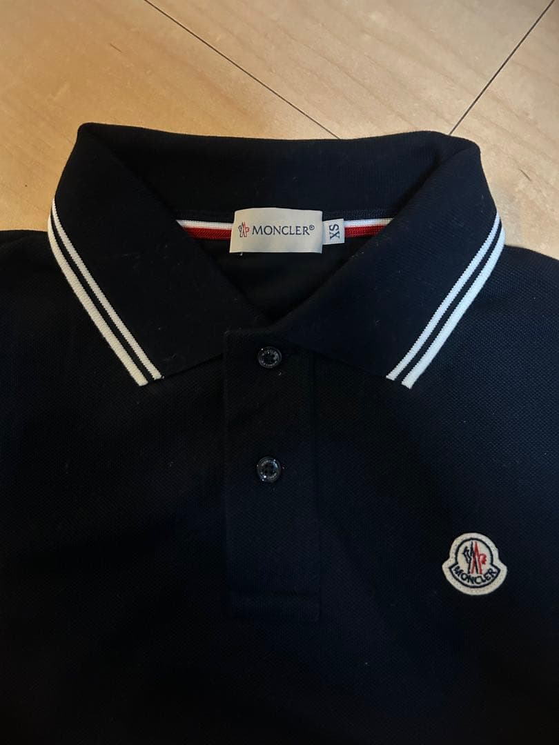 あーのるど　ネイビー ストライプ襟 ポロシャツ