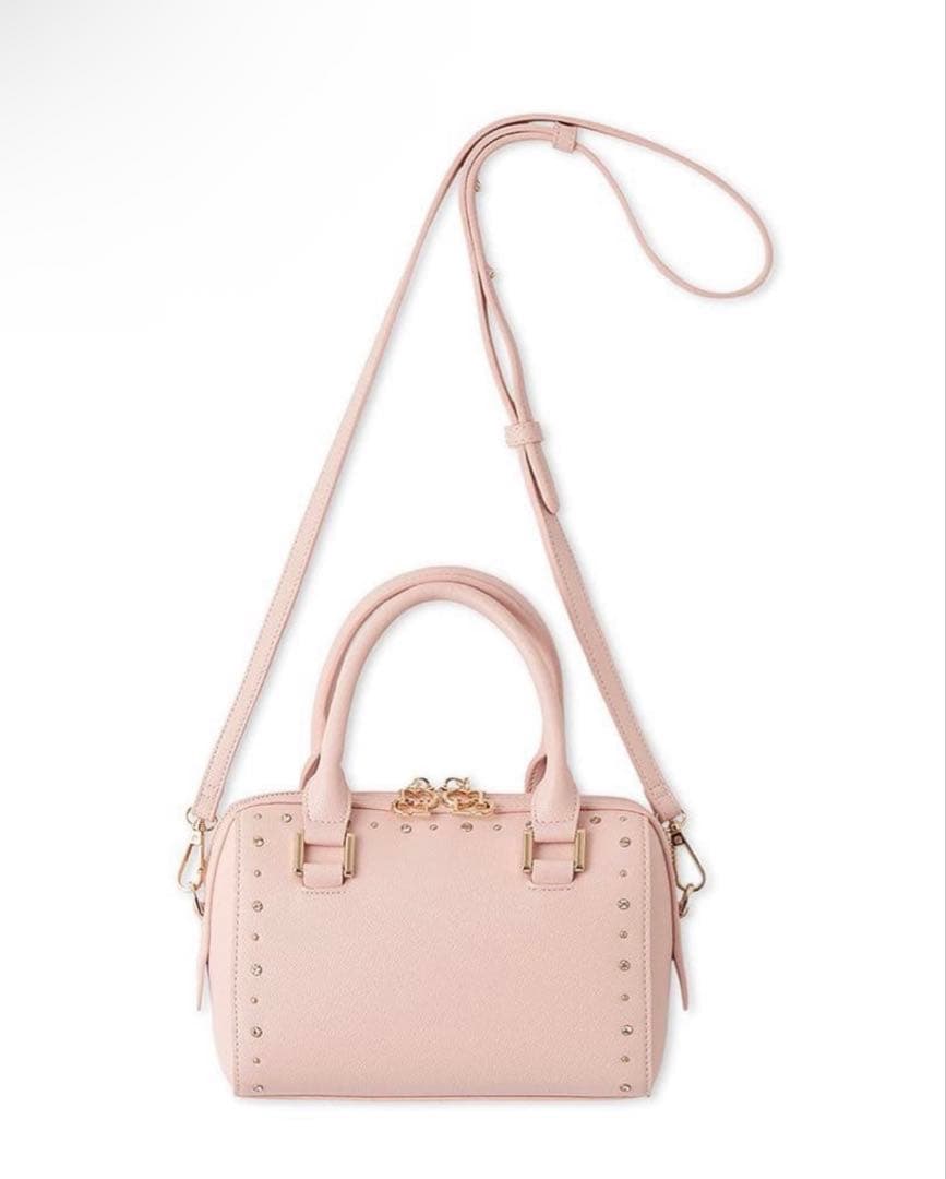 美品　【リュタン】ビジュースタッズボストンバッグ