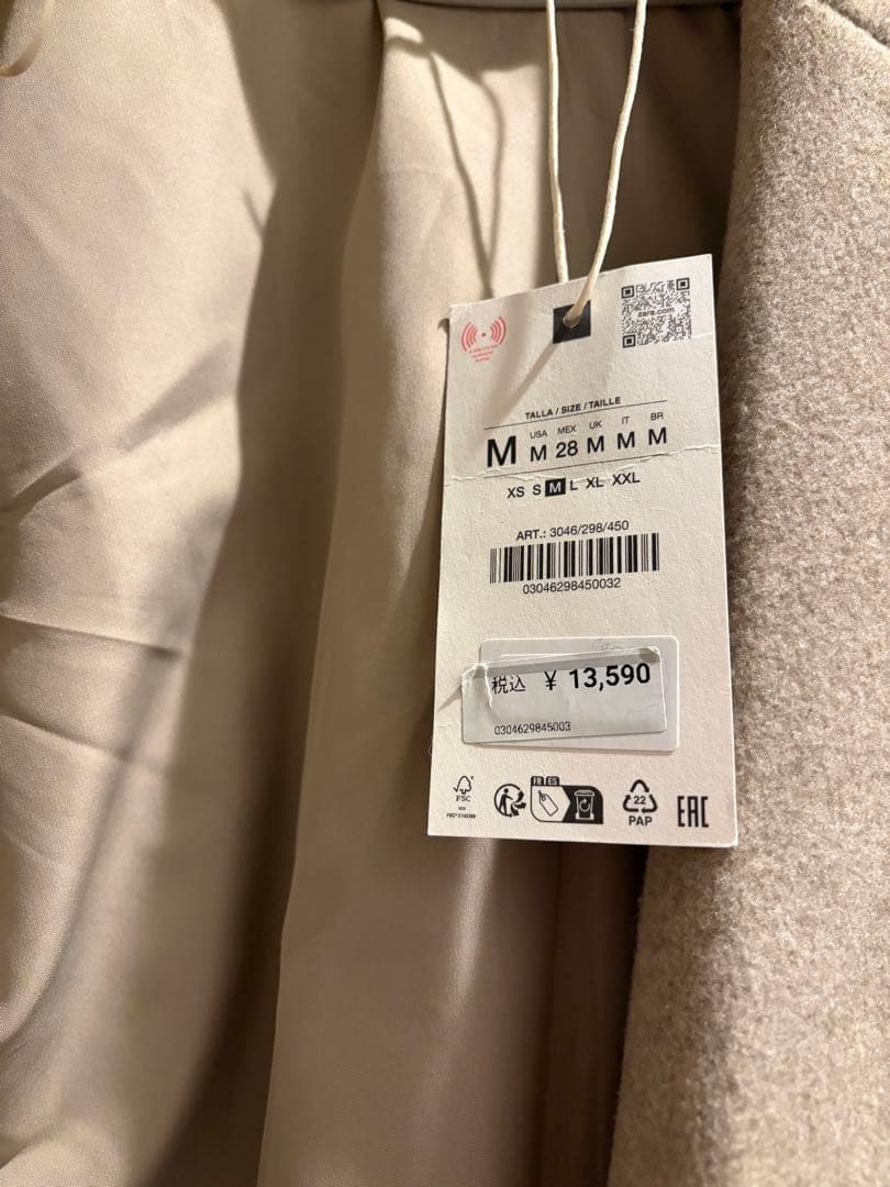 ZARA ソフトオーバーサイズコート