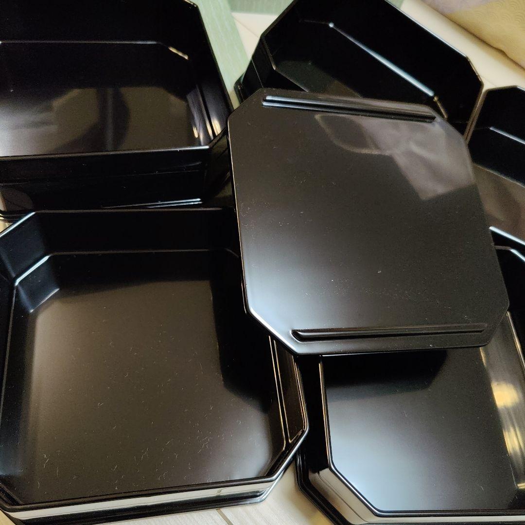 真塗 縁高五段 木製 古品セール中