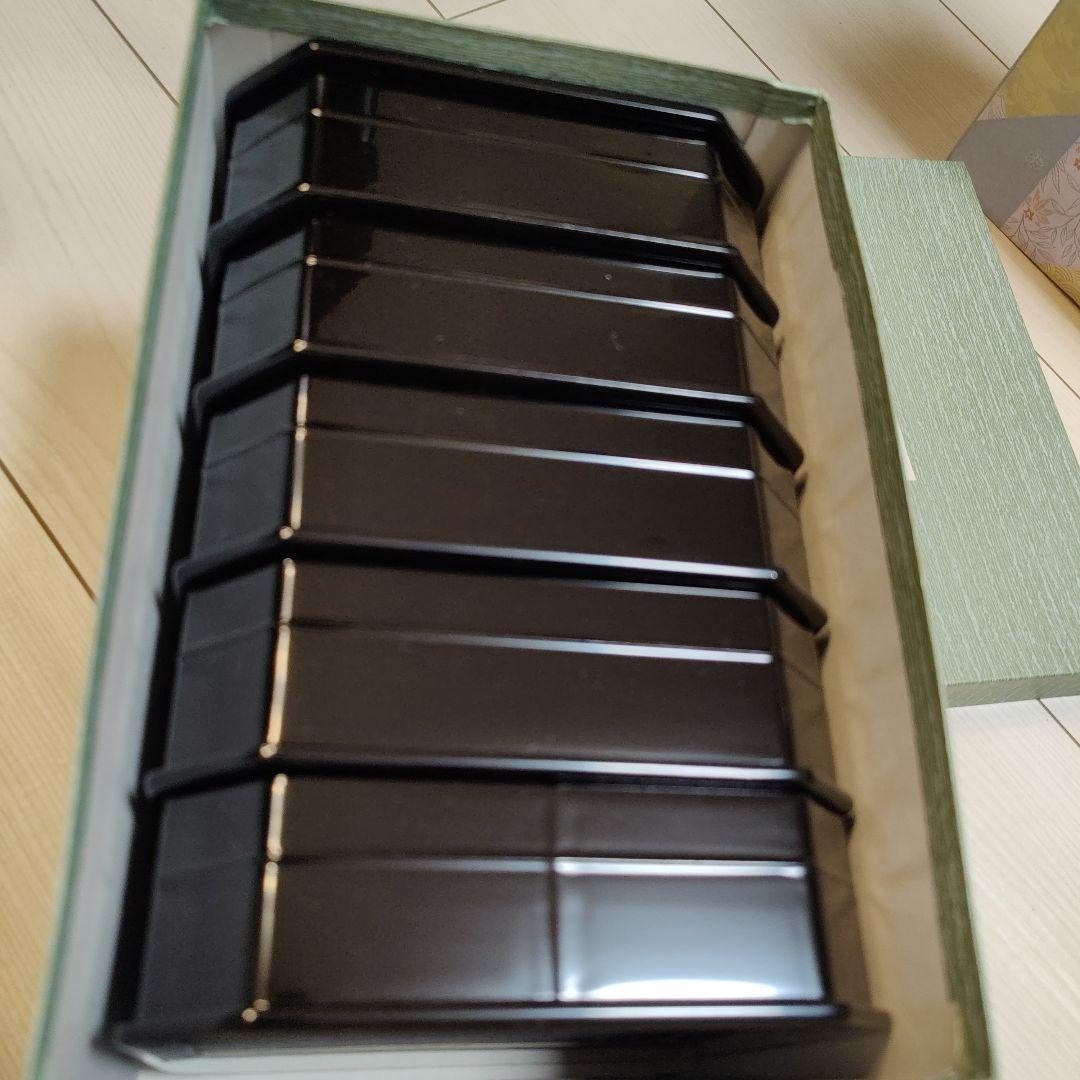 真塗 縁高五段 木製 古品セール中