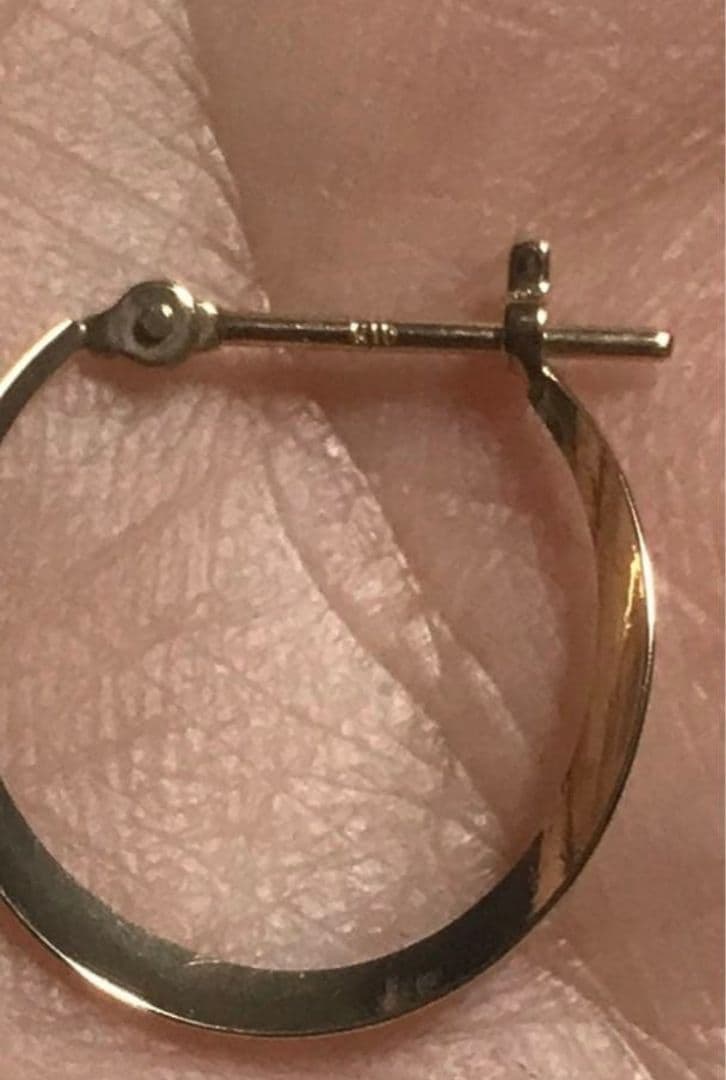 じ*こ様 K10ゴールド フープピアス