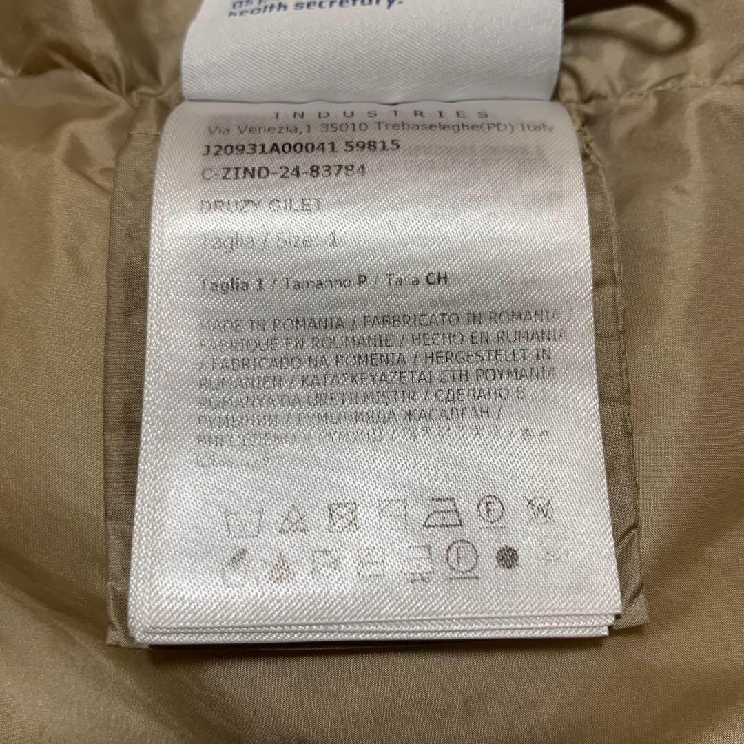 極美品⭐️DRUZY 2024 MONCLER ベージュ ダウンベスト4D166