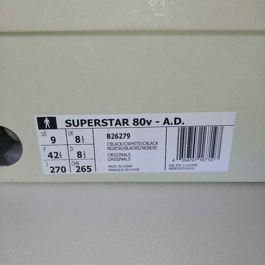 【新品未使用】adidas SUPERSTAR 80V-A.D.