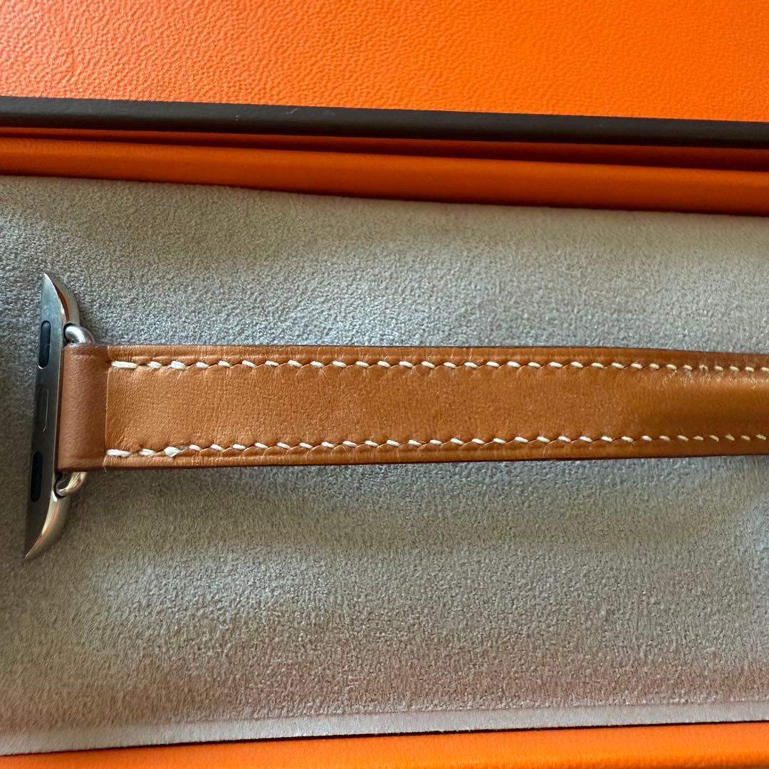美品 Apple Watch エルメス レザー ストラップ ゴールド　人気色
