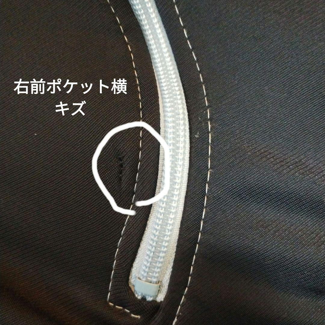 00s adidas トラックジャケット XL 濃紺 曲がりポケット あのちゃん