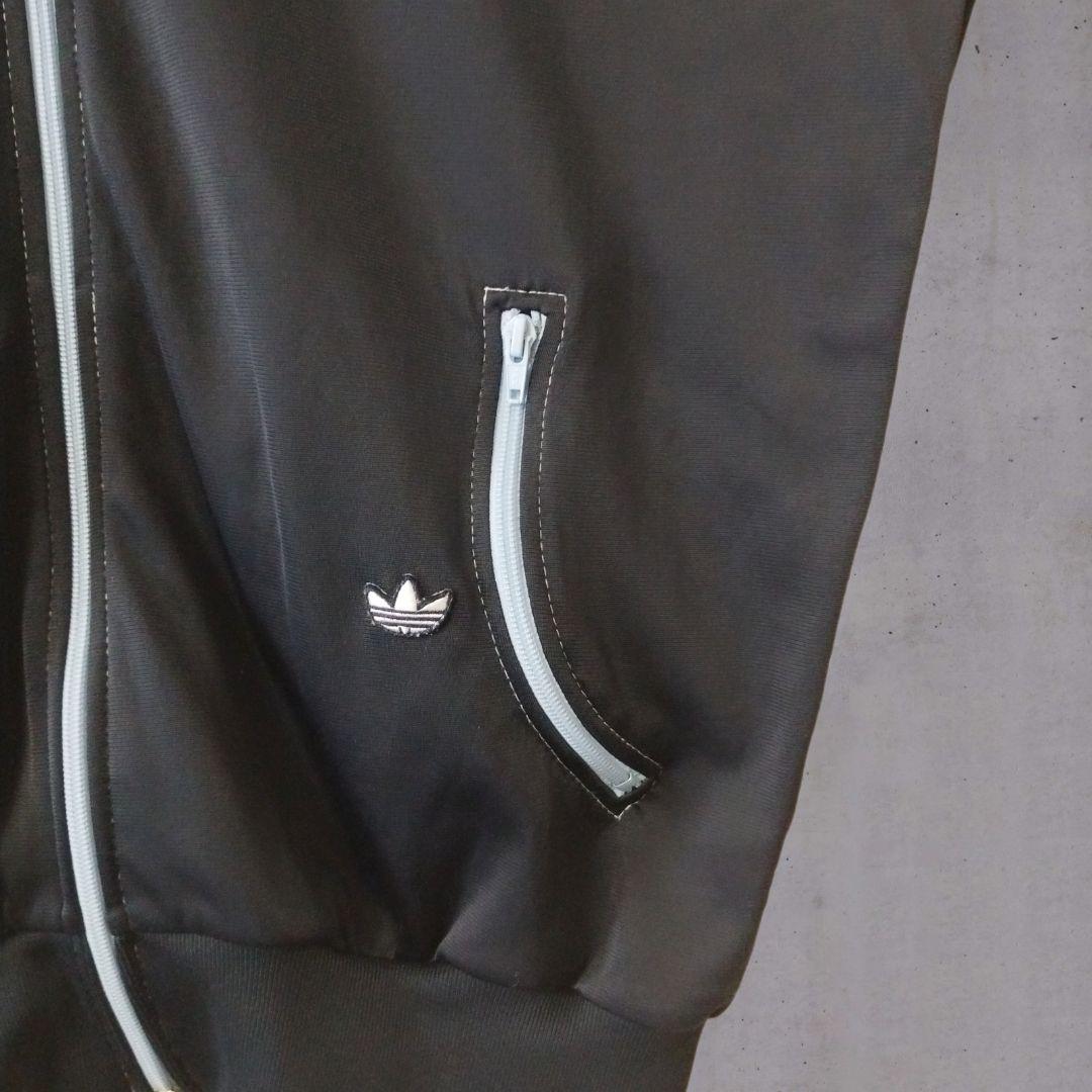 00s adidas トラックジャケット XL 濃紺 曲がりポケット あのちゃん