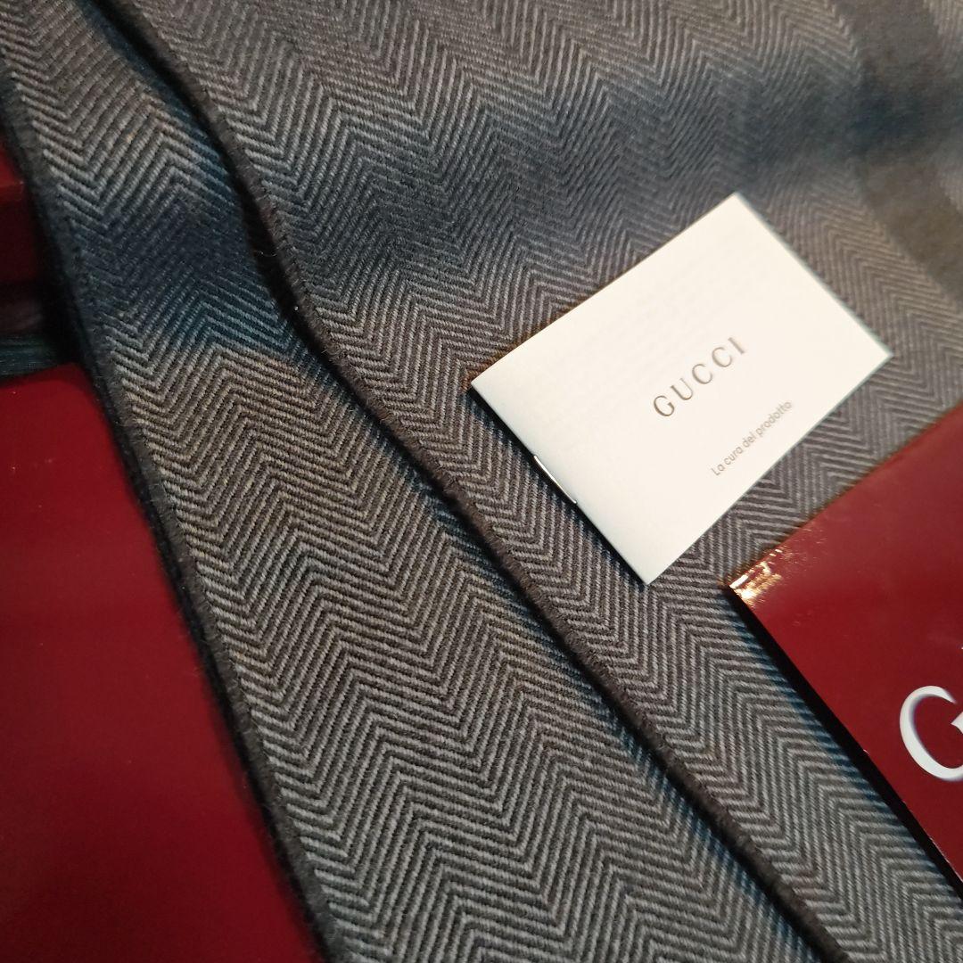 ❤新品箱袋付き❤GUCCI マフラー ストール ショール❤グレー❤