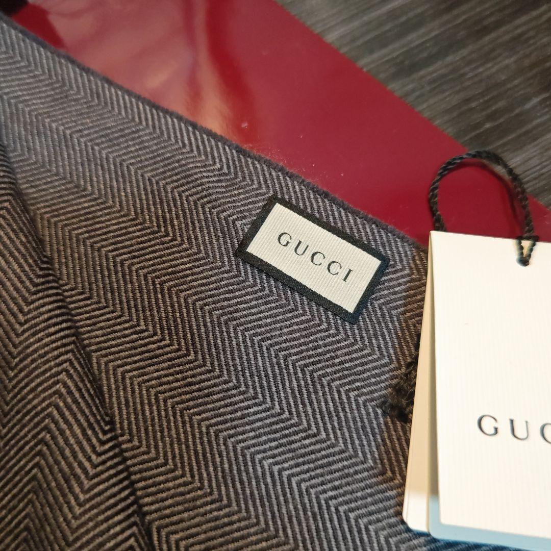 ❤新品箱袋付き❤GUCCI マフラー ストール ショール❤グレー❤