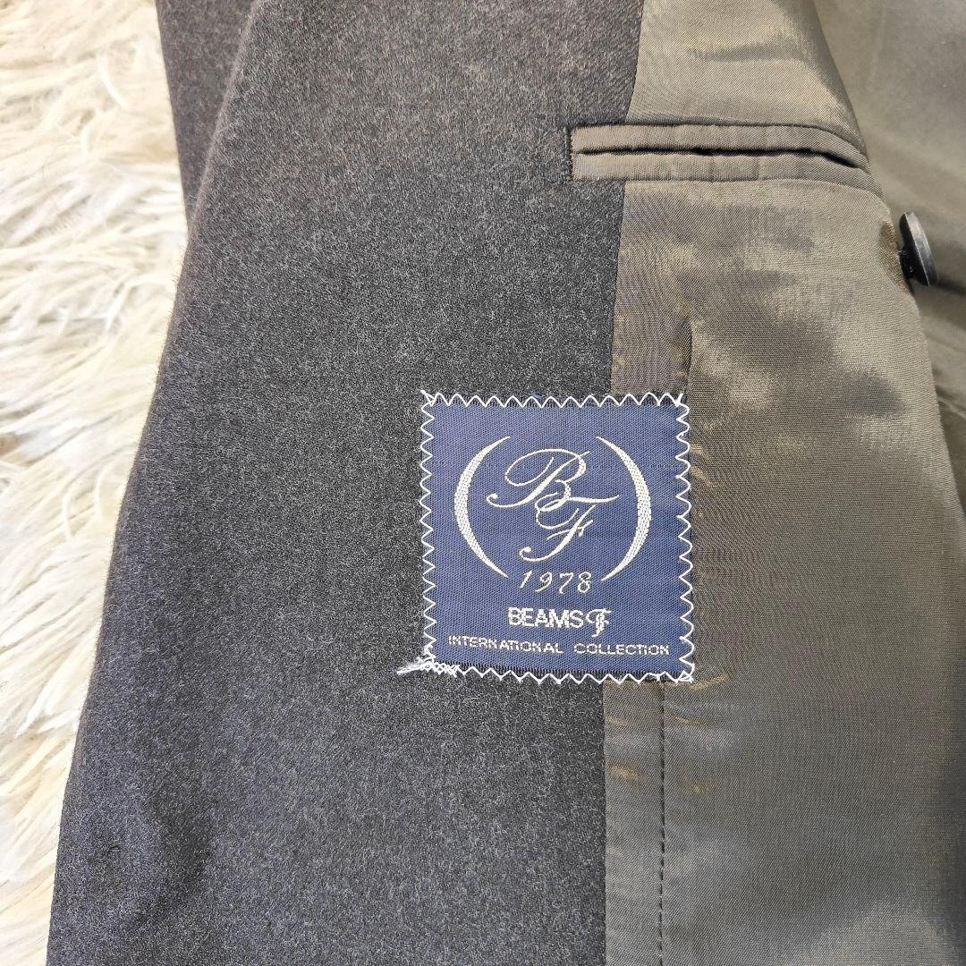 ビームスF リングヂャケット製 ウール スーツ 日本製 グレー