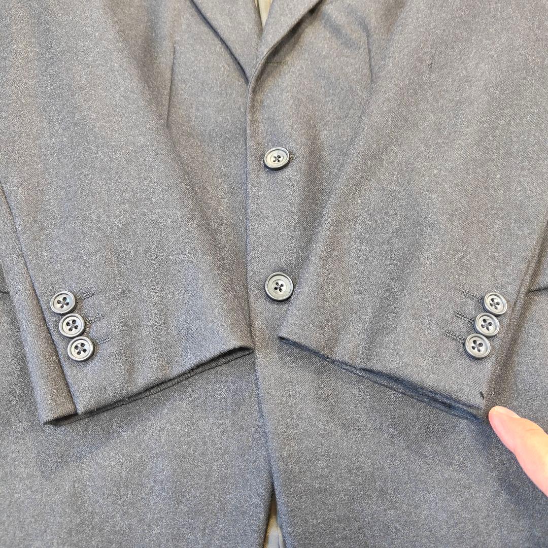 ビームスF リングヂャケット製 ウール スーツ 日本製 グレー