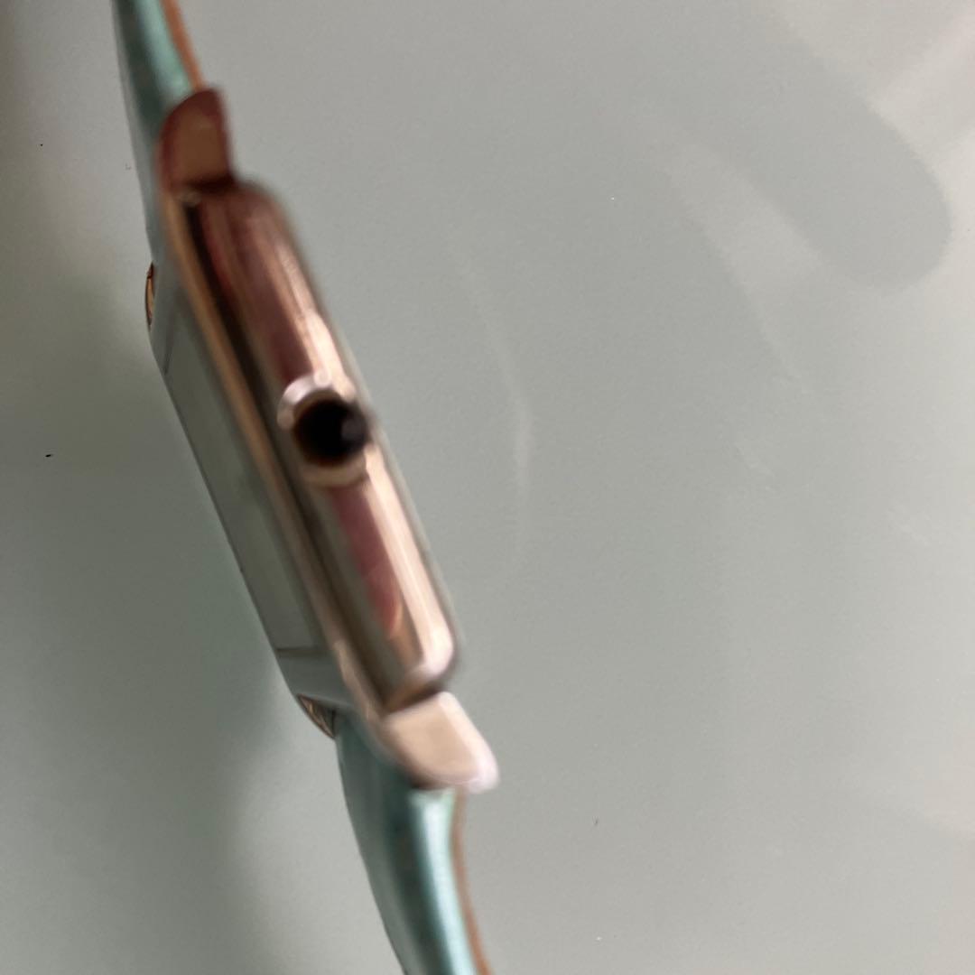 Tiffany & Co. 水色レザー腕時計