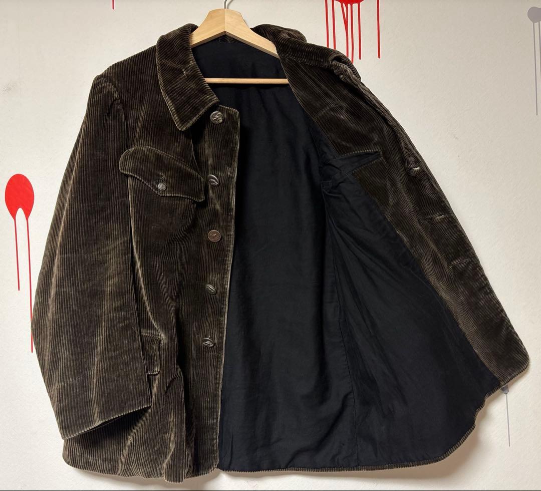 激レア30s ハンティングジャケット フランス コーデュロイ
