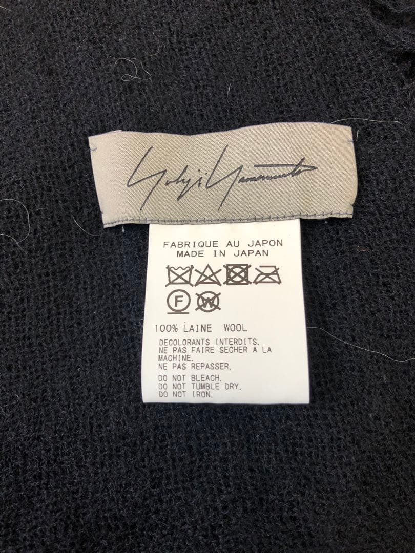 yohji yamamoto ストライプ ウール ストール マフラー