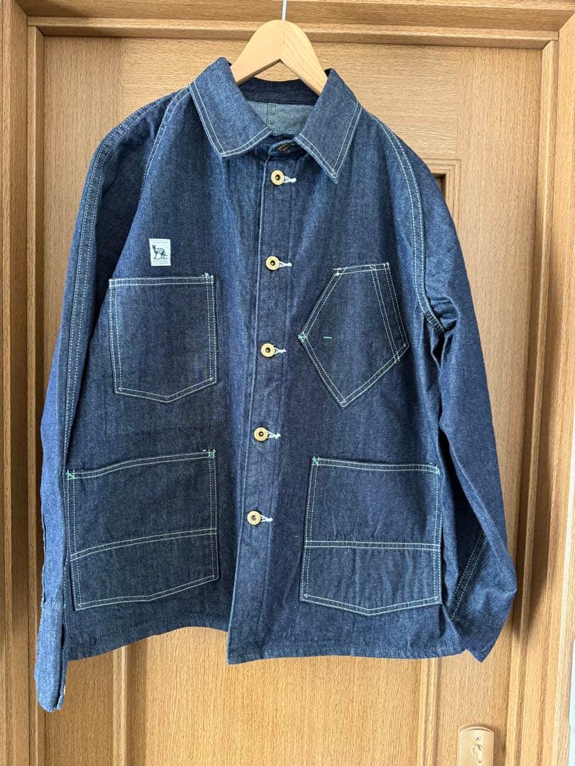 tcbジーンズ ブラックキャット カバーオール38