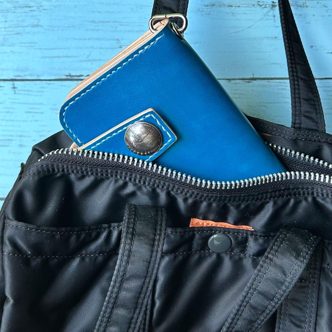 長財布Bタイプ　トラッカーウォレット　バイカーズウォレット　牛革　ハンドメイド