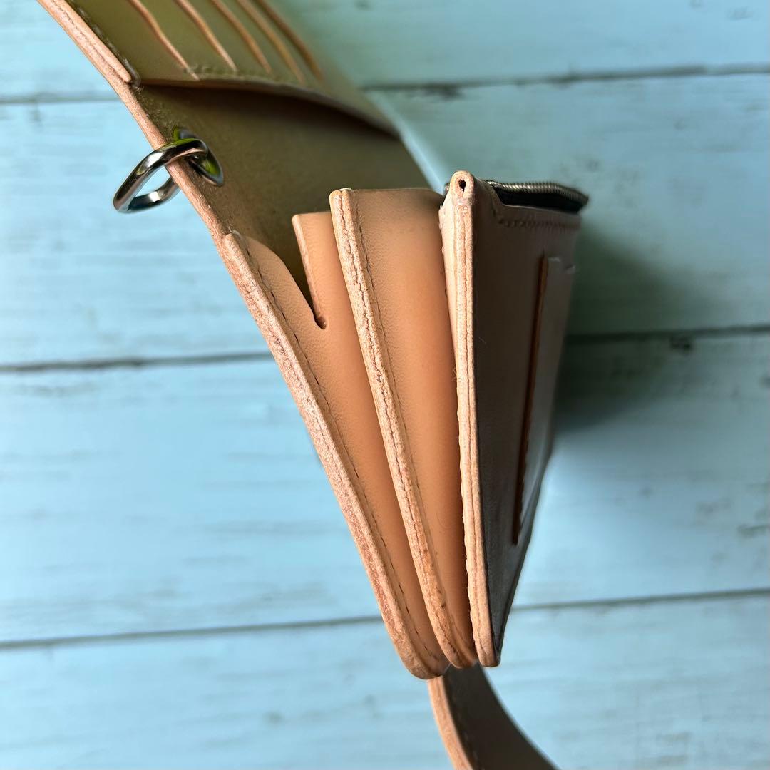 長財布Bタイプ　トラッカーウォレット　バイカーズウォレット　牛革　ハンドメイド