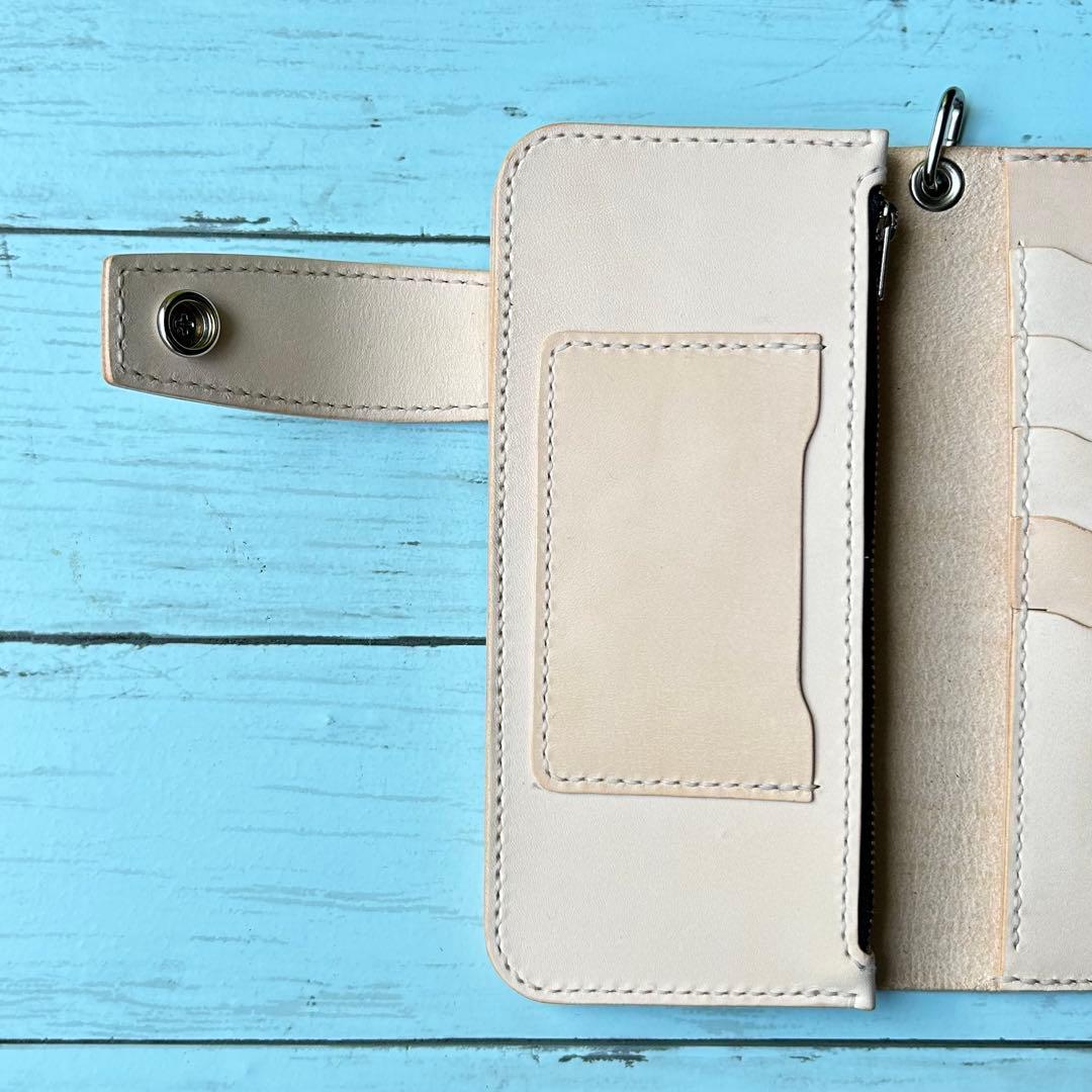 長財布Bタイプ　トラッカーウォレット　バイカーズウォレット　牛革　ハンドメイド