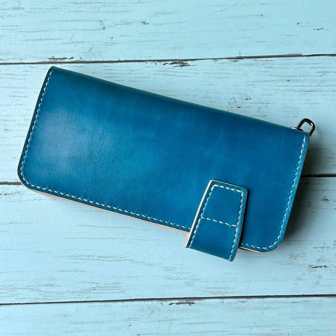 長財布Bタイプ　トラッカーウォレット　バイカーズウォレット　牛革　ハンドメイド