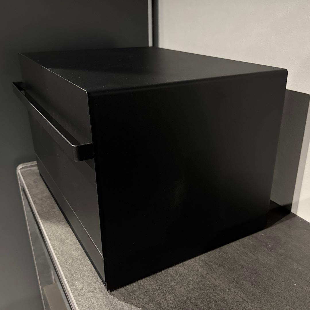 ブレッドケース タワー 引き出し型 2段 ブラック