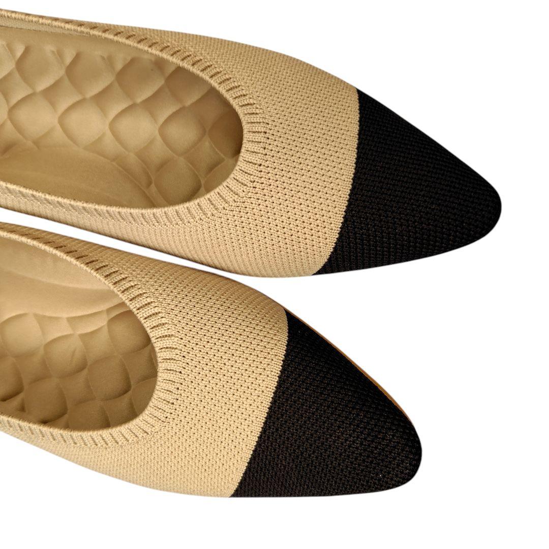 【新品】Aria5°C　VIVAIA 　ポインテッドトゥ　フラットシューズ38