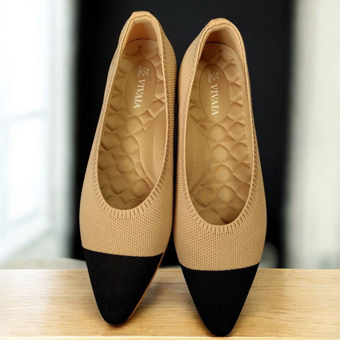 【新品】Aria5°C　VIVAIA 　ポインテッドトゥ　フラットシューズ38