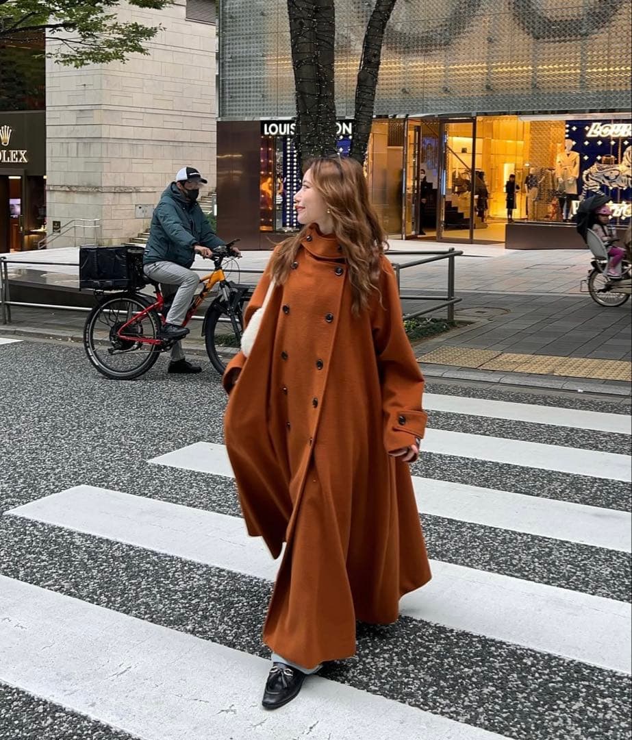 RANCLIC テラコッタ　ロングコート