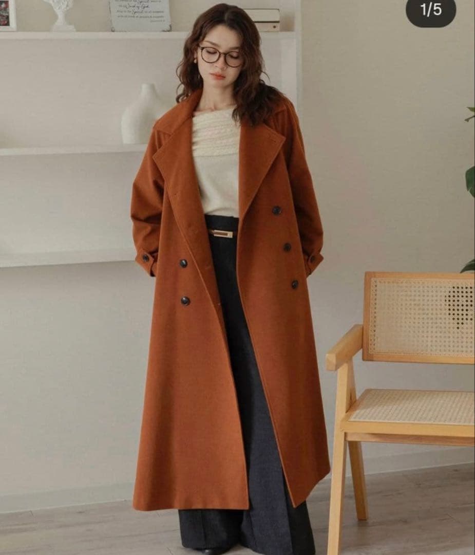 RANCLIC テラコッタ　ロングコート