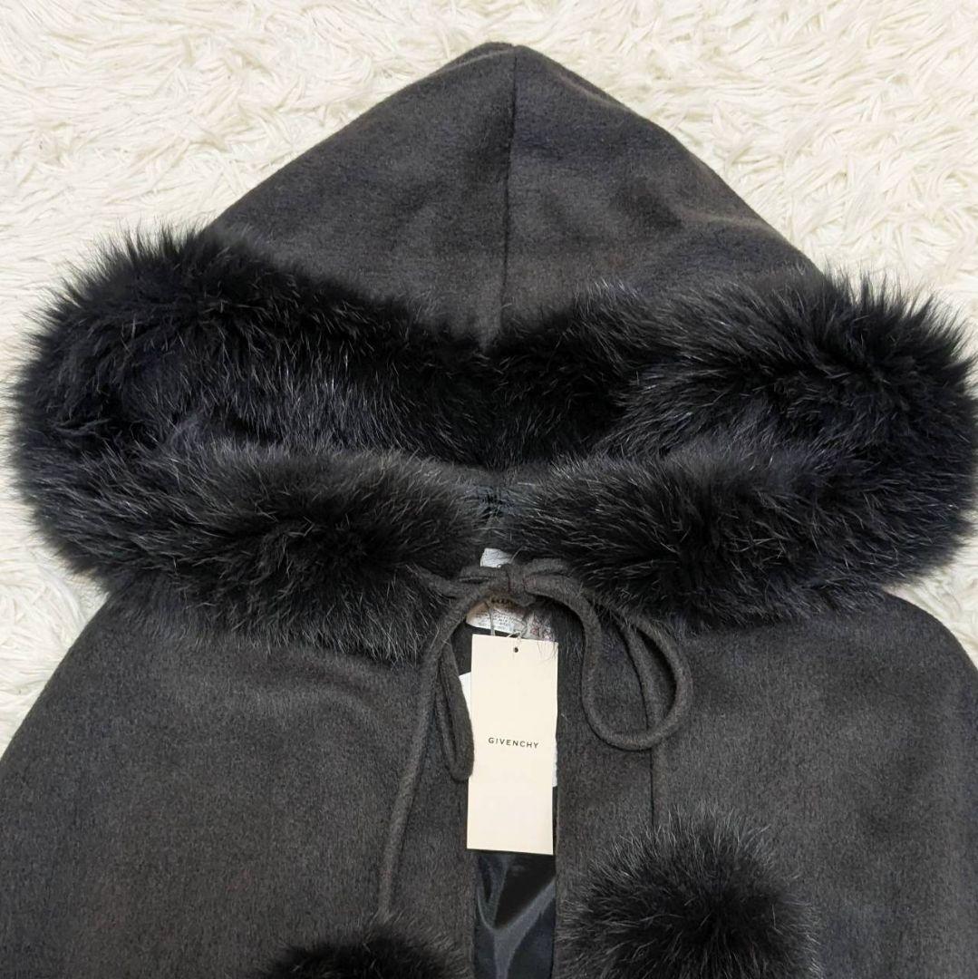 ✨新品未使用✨ ジバンシー ポンチョ フォックスファー アンゴラ フリーサイズ