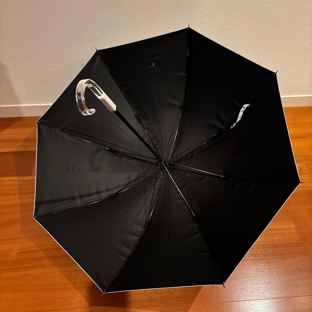 【美品】サンバリア100 L moku 長傘　ブルー　クリア手元