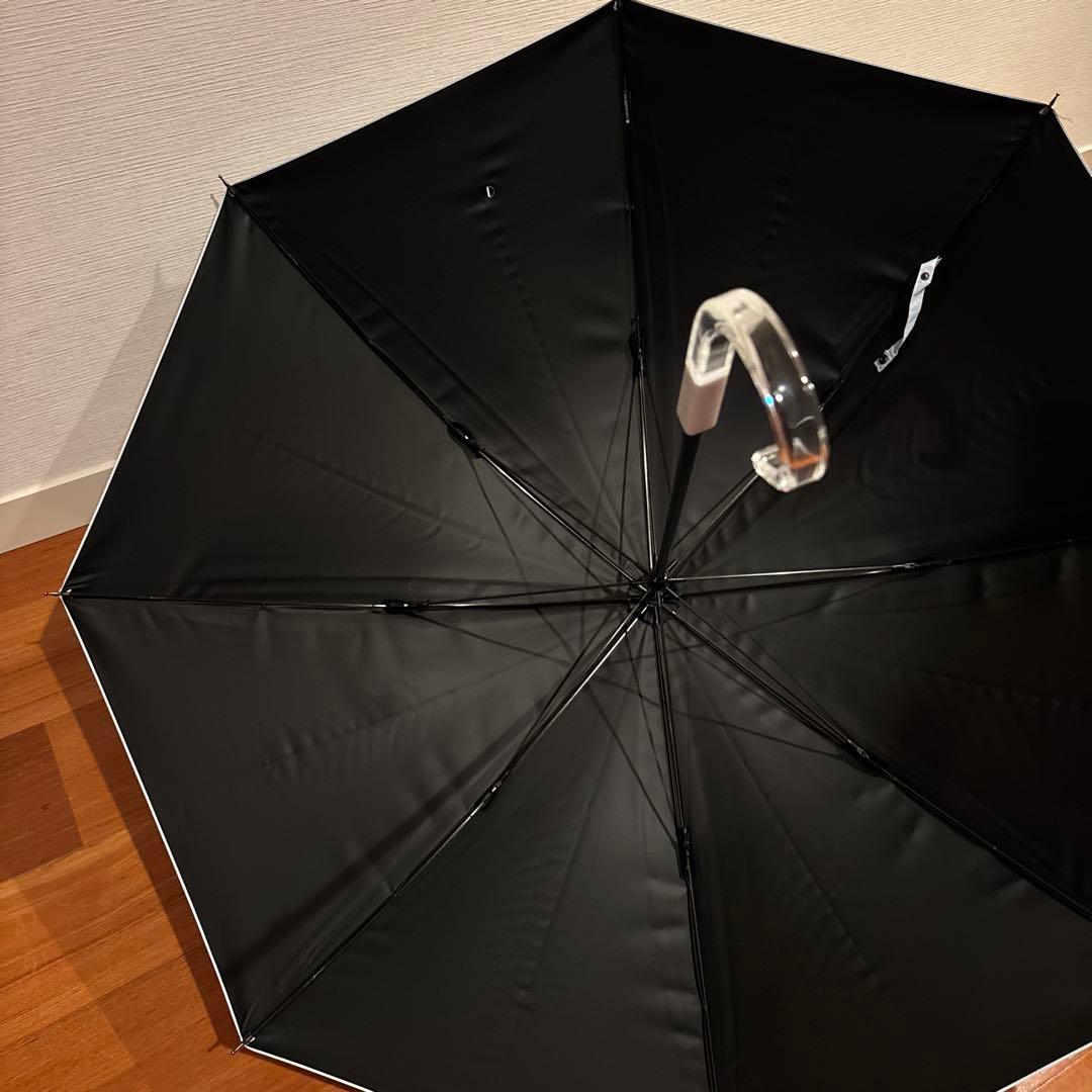 【美品】サンバリア100 L moku 長傘　ブルー　クリア手元