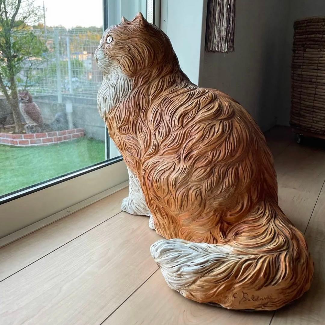 【値下】猫の置物　ヴィンテージ　イタリア製　希少