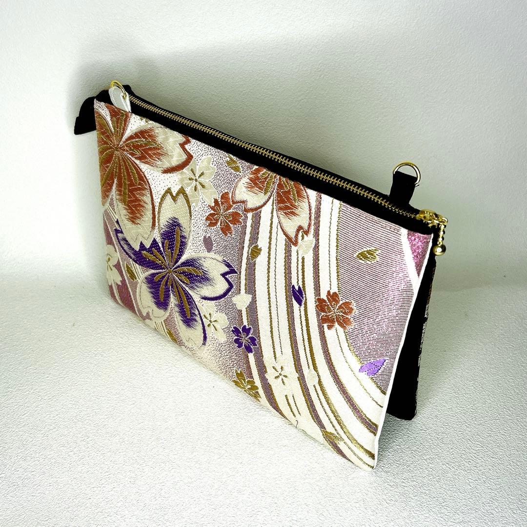 帯リメイク✴︎お財布ポーチ✴︎ミニ財布✴︎桜柄✴︎86