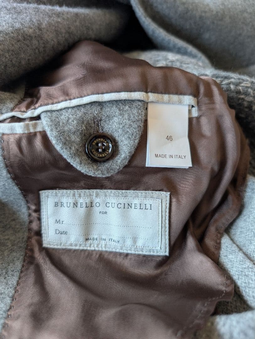 ブルネロクチネリ　カシミアチェスターコート　XS-XXS