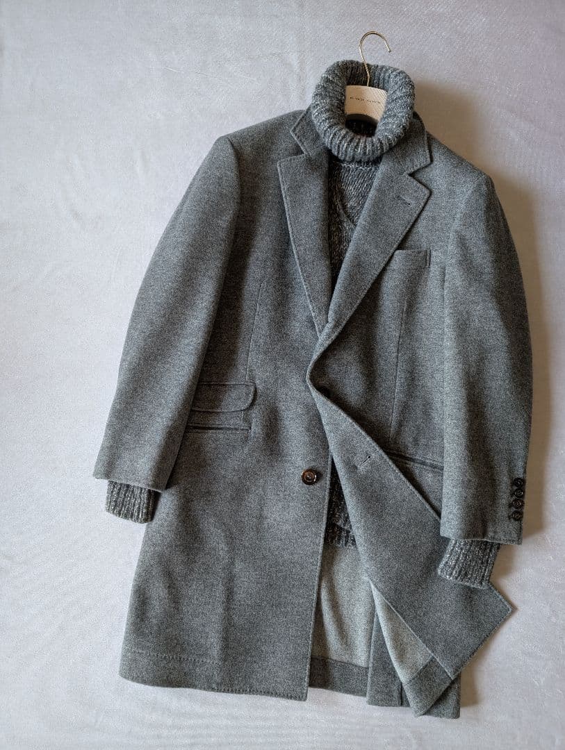 ブルネロクチネリ　カシミアチェスターコート　XS-XXS