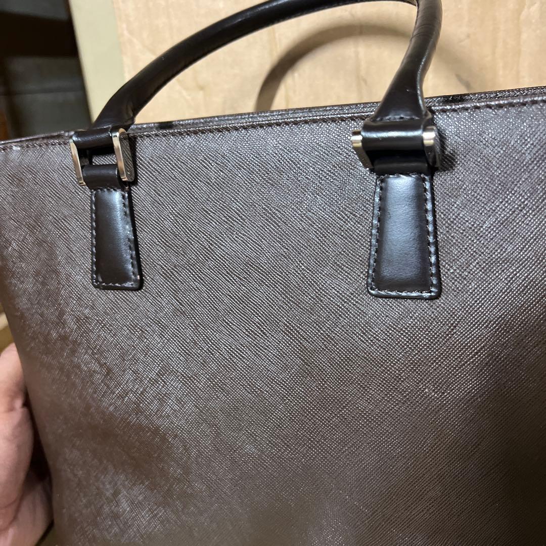 【美品】バーバリー トートバッグ ノバチェック サフィアーノレザー 自立