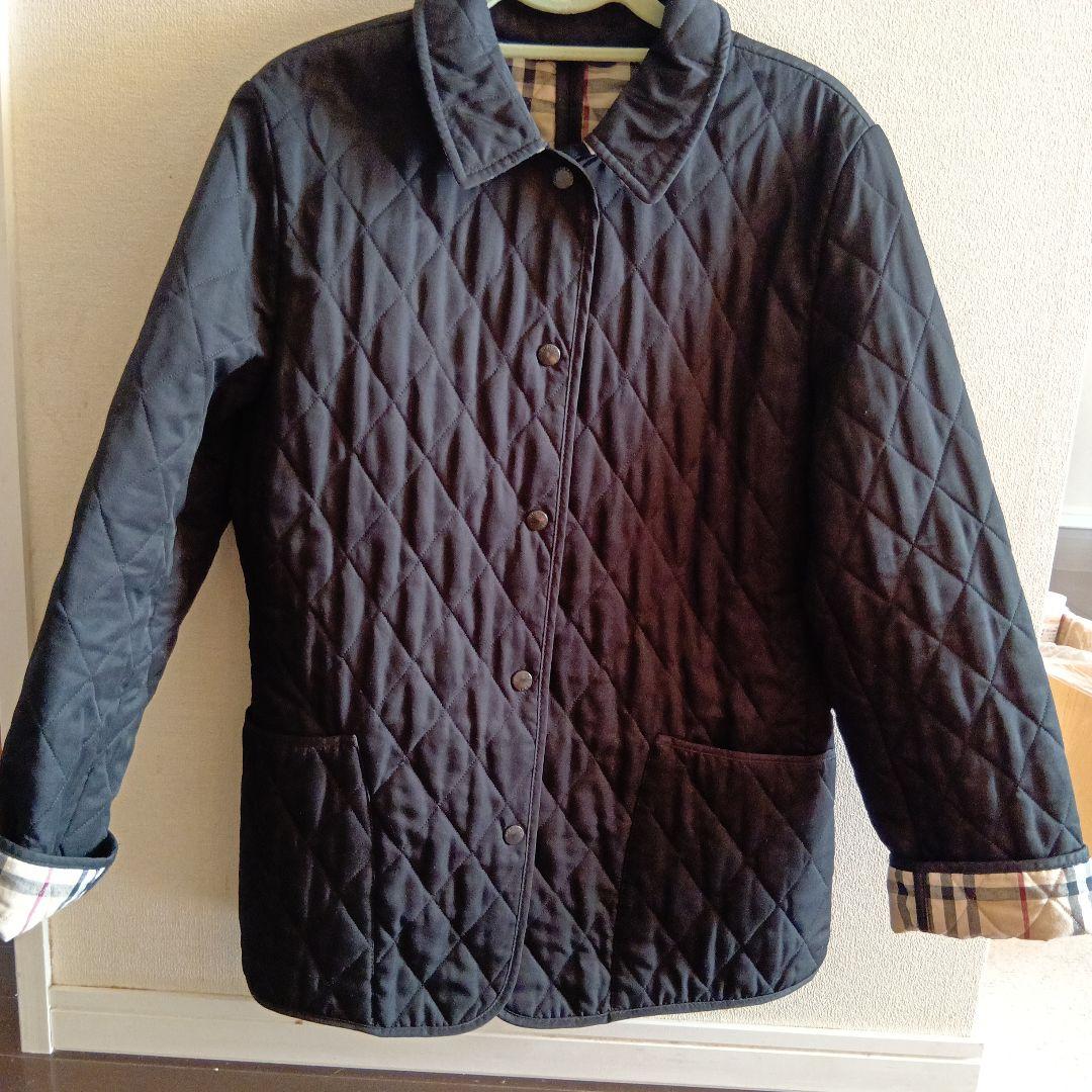 バーバリーキルティング黒ジャケット美品